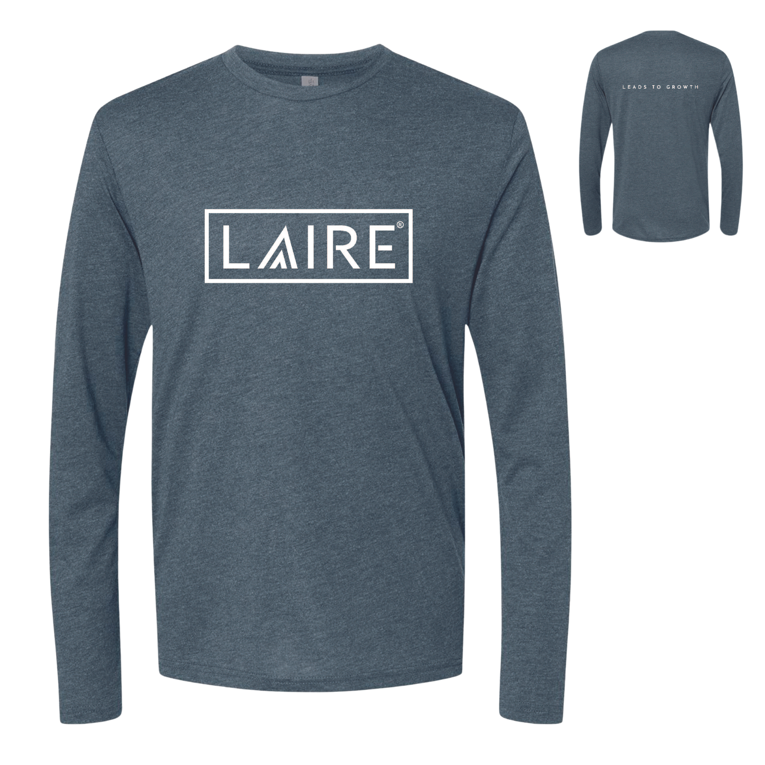 Super Soft Tri-Blend Unisex T-Shirt- Indigo Long Sleeve