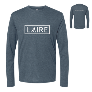 Super Soft Tri-Blend Unisex T-Shirt- Indigo Long Sleeve